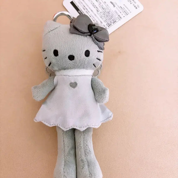 [BUNJANG] Sanrio Long-Legged Kitty Black Angel Keyring (Gray) / (정품) 산리오 롱다리키티 블랙엔젤 키링(그레이)