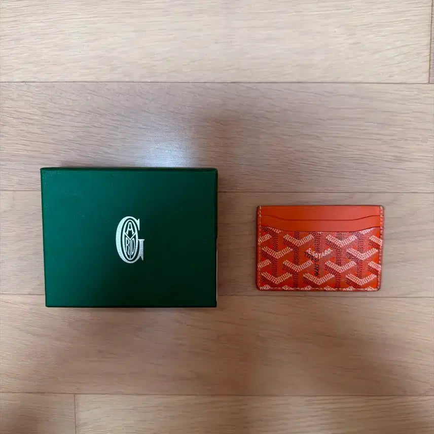 [BUNJANG] Goyard Saint-Pierre Card Holder Orange / 고야드 카드지갑