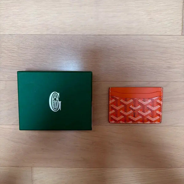 [BUNJANG] Goyard Saint-Pierre Card Holder Orange / 고야드 카드지갑