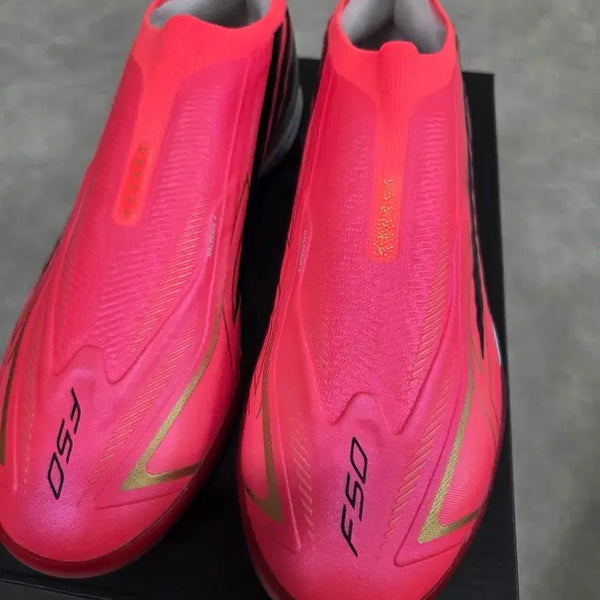 [BUNJANG] Adidas F50 Hyperfast Pro LL TF 260 Laceless Futsal Cleats World Cup Pack / 아디다스 F50 하이퍼패스트 프로 LL TF 260 레이스 리스 풋살화 월드컵팩 새상품