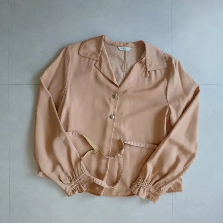[BUNJANG] Time/System Satin Blouse / 한섬 래트 바이티 새틴 블라우스