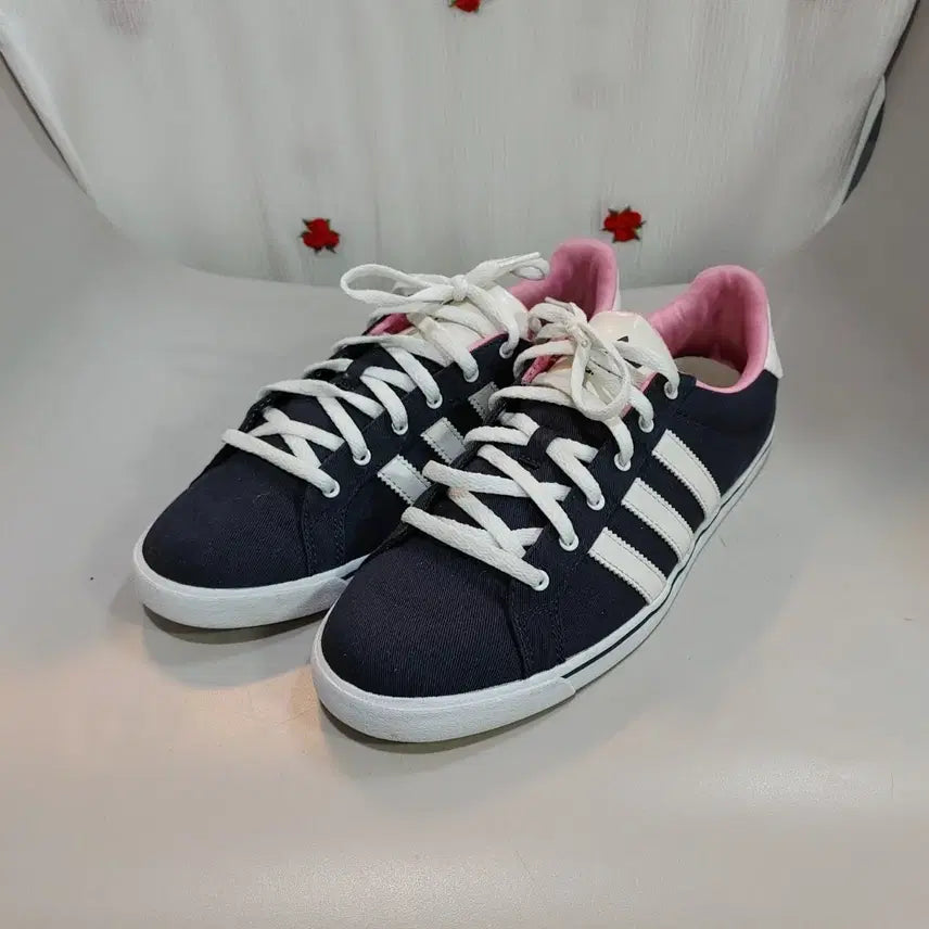 [BUNJANG] Adidas Courtstar Slim Navy Pink Sneakers 265mm / 아디다스 코트스타 슬림 네이비 핑크 265mm