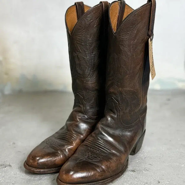 [BUNJANG] Lucchese Calfskin Cowboy Western Boots / [9EE] Lucchese 루케스 카우보이 웨스턴 부츠 차심 가죽