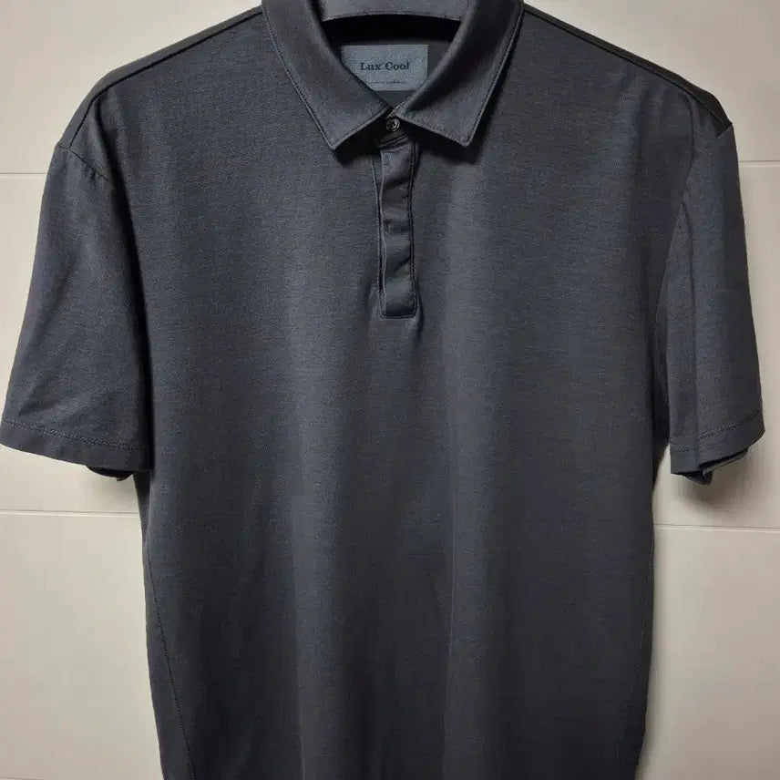 [BUNJANG] Allegri Charcoal Luxe Cool Collar T-shirt / (L) 알레그리 차콜 럭스쿨 카라티셔츠