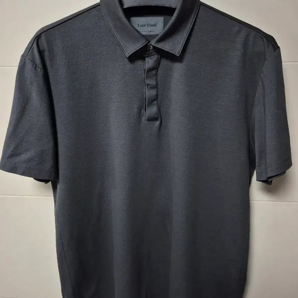 [BUNJANG] Allegri Charcoal Luxe Cool Collar T-shirt / (L) 알레그리 차콜 럭스쿨 카라티셔츠