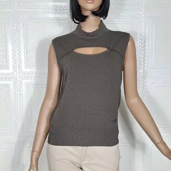 [BUNJANG] Master Bunny Edition Knit Sleeveless Top (Size 95) / 새상품 95 마스터바니에디션니트나시티 여성여름골프웨어 95여자골프나시티
