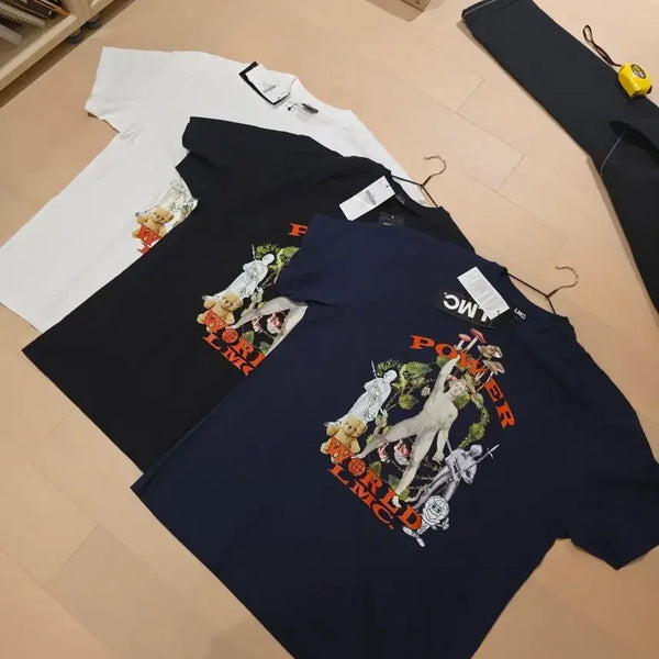 [BUNJANG] LMC Short Sleeve T-Shirt Set (White, Black, Navy) / LMC 반팔 티셔츠 3종 (화이트/블랙/네이비)