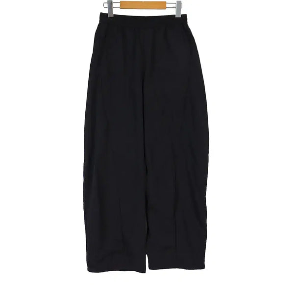 [BUNJANG] COLE Woven Banding Wide Pants Black Nylon / COLE 우븐 밴딩 와이드 팬츠 M 블랙 나일론 밴딩팬츠