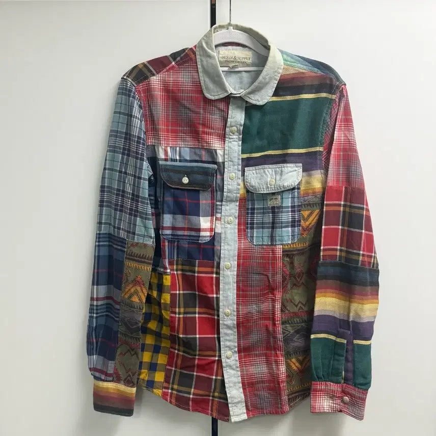[BUNJANG] Denim & Supply Ralph Lauren Colorful Patchwork Shirt / (Xs)랄프로렌 데님앤서플라이 칼러풀 패치워크 셔츠