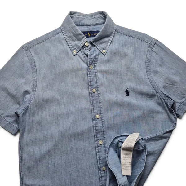 [BUNJANG] Polo Ralph Lauren Chambray Half Shirt - Size XS / [3일간 20%할인] [XS] 폴로 랄프로렌 샴브레이 하프셔츠