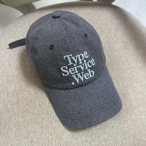 [BUNJANG] Typeservice Melange Grey Cap Hat / 타입서비스 모자|캡모자|볼캡|멜란지그레이