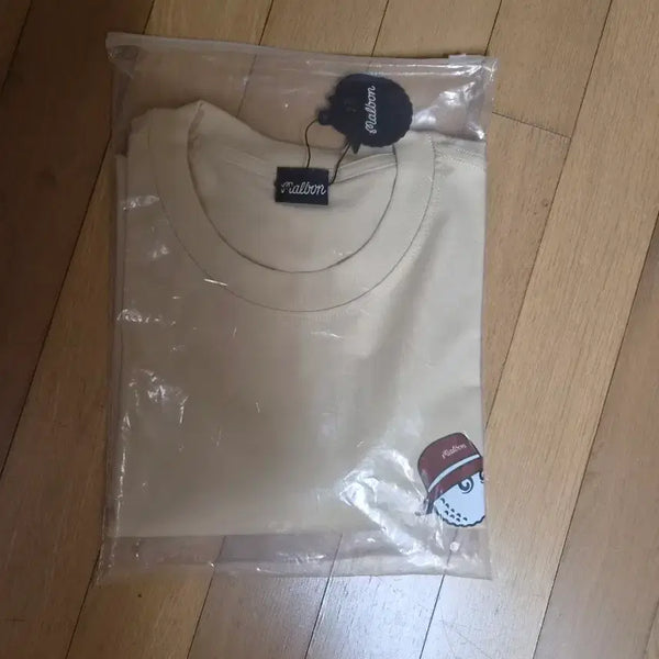 [BUNJANG] Malbon Golf Short Sleeve T-Shirt Beige Size 100 / 말본 골프 반팔 티셔츠 베이지 100사이즈