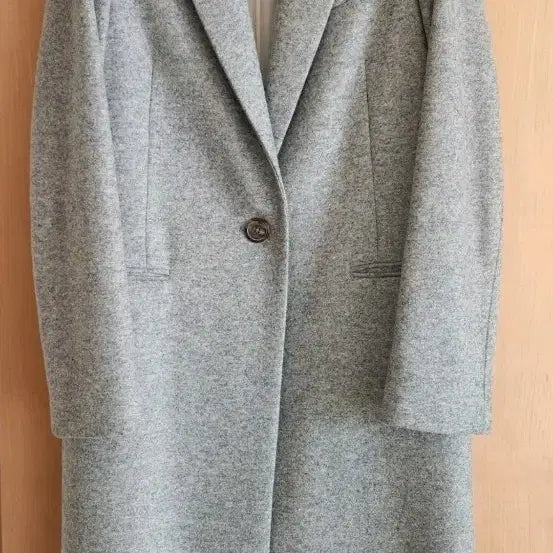 [BUNJANG] Sandro Long Coat Grey Size 43 / [국문택 정품]산드로 롱코트 그레이 43사이즈