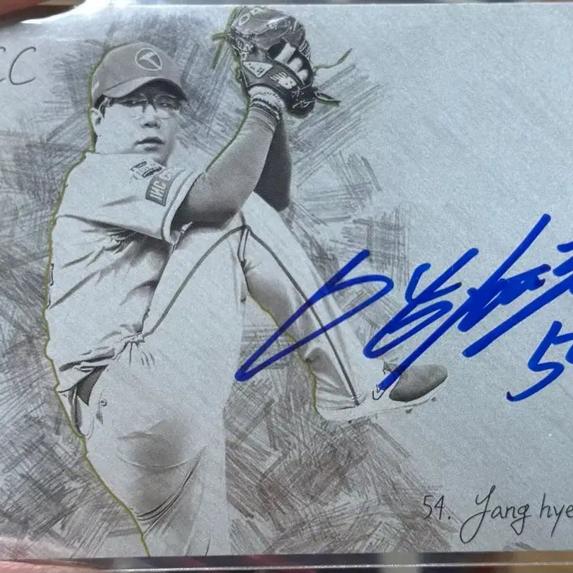 [BUNJANG] 2024 SCC Carbon Kia Tigers Yang Hyeon-jong On-Card Autograph Limited Edition Card (15) / 2024 scc 카본 기아 타이거즈 양현종 온카드오토그래프 15한정