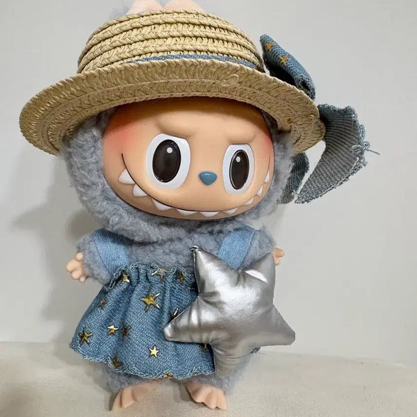 [BUNJANG] Labubu Palm Hat One-Piece Set / 라부부 인형 야자모자 원피스세트 인형X