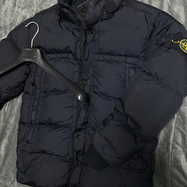 [BUNJANG] Stone Island 20FW Crinkle Labs Down Jacket Dark Navy M / [m] 20fw 스톤아일랜드 크링클랩스 패딩 다크네이비
