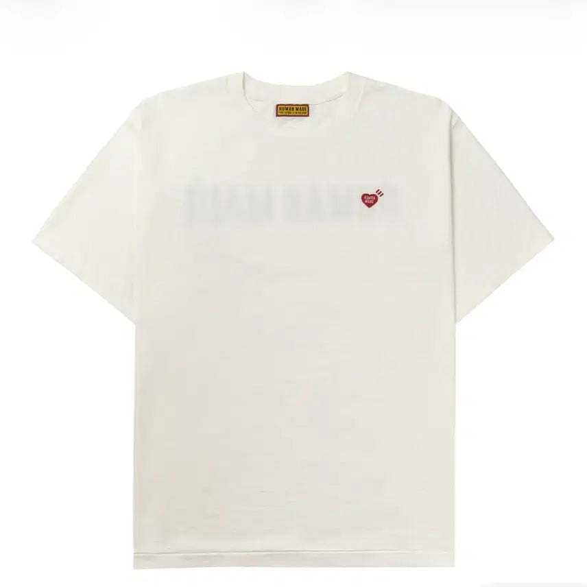 [BUNJANG] Human Made Heart Logo T-Shirt White / 휴먼 메이드 하트 로고 티셔츠 화이트