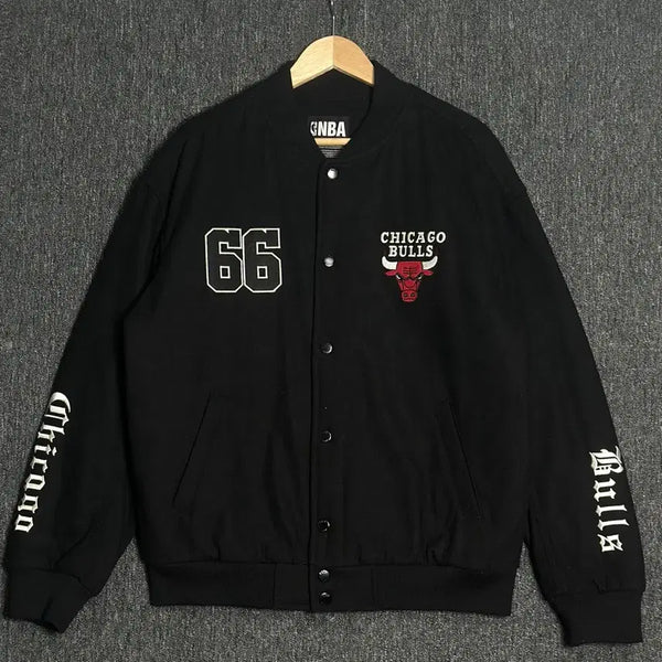 [BUNJANG] NBA Chicago Bulls Varsity Bomber Jacket / NBA 시카고 불스 바시티/스타디움 봄버 재킷