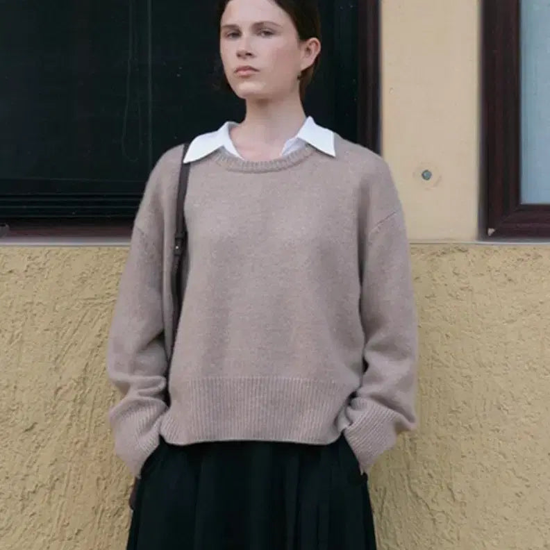 [BUNJANG] Ymer Cashmere 100% Amelie Knit Pullover / 유메르 캐시미어100 아멜리니트 풀오버