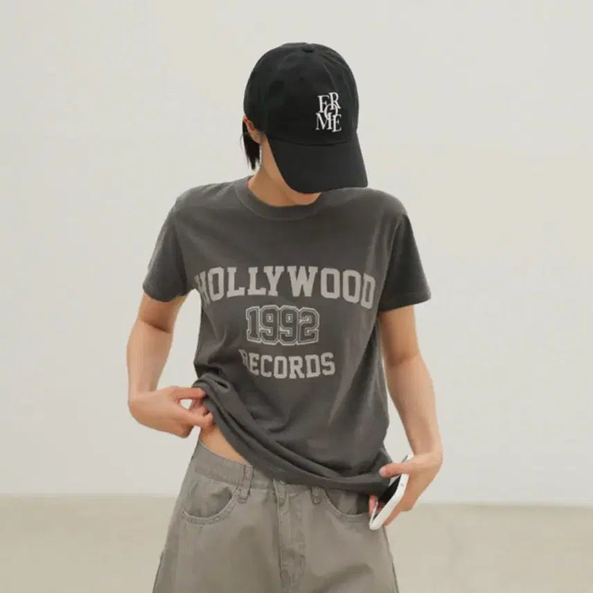 [BUNJANG] About Some Record Printing Short Sleeve T-Shirt / !새상품! 어바웃썸 레코드 프린팅 반팔티
