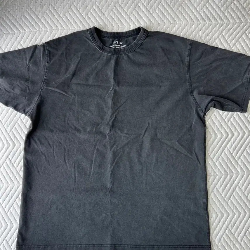 [BUNJANG] Outstanding Vintage Wash T-Shirt Charcoal / 아웃스텐딩 빈티지 워싱티 차콜