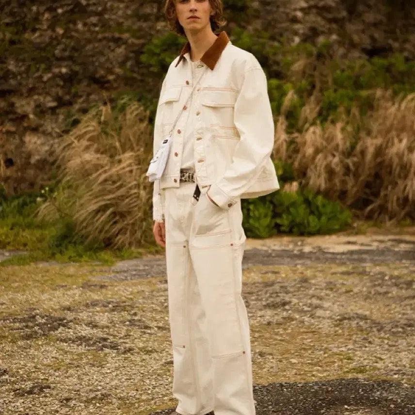 [BUNJANG] Andersson Bell Carpenter Jeans White M / 앤더슨벨 카펜터진 화이트 M