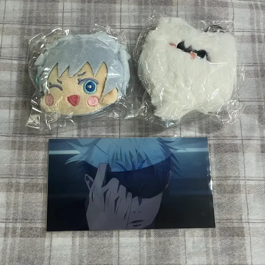 [BUNJANG] Jujutsu Kaisen Gojo Satoru Coin Purse Keychain & Lenticular Bundle Set / 주술회전 고죠 사토루 동전지갑 키링 렌티큘러 일괄