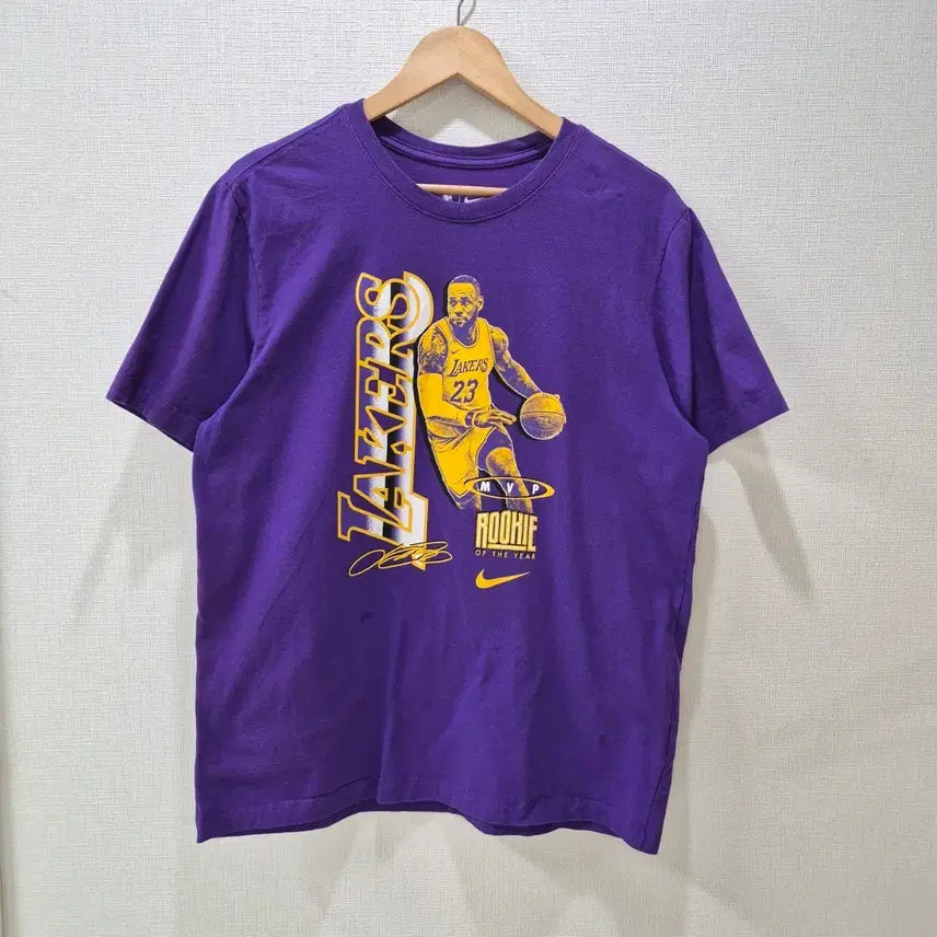 [BUNJANG] Nike LA Lakers LeBron James T-Shirt Purple XL / 나이키 LA레이커스 르브론 제임스 반팔티 퍼플[XL]
