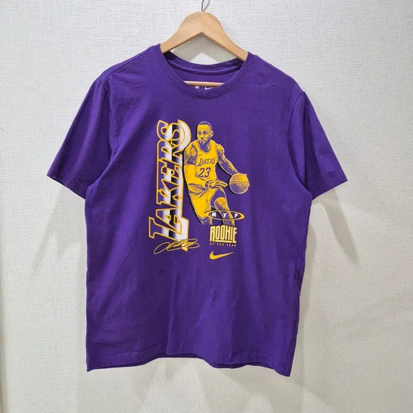 [BUNJANG] Nike LA Lakers LeBron James T-Shirt Purple XL / 나이키 LA레이커스 르브론 제임스 반팔티 퍼플[XL]