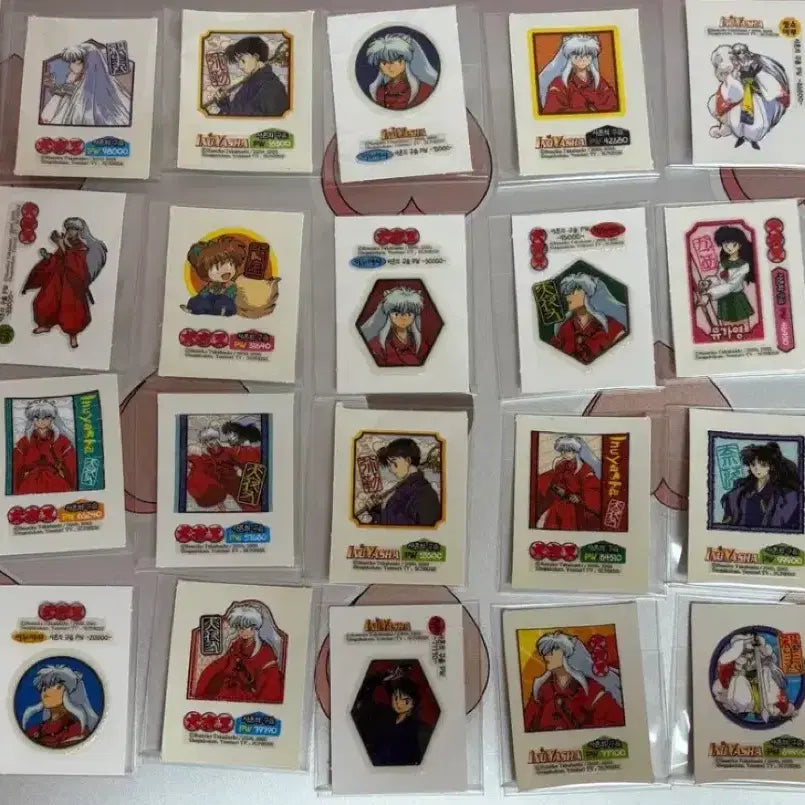 [BUNJANG] Inuyasha Set 1 & 2 Seal Stickers / (2페이지) 이누야샤 1탄,2탄 씰스티커 고전문구