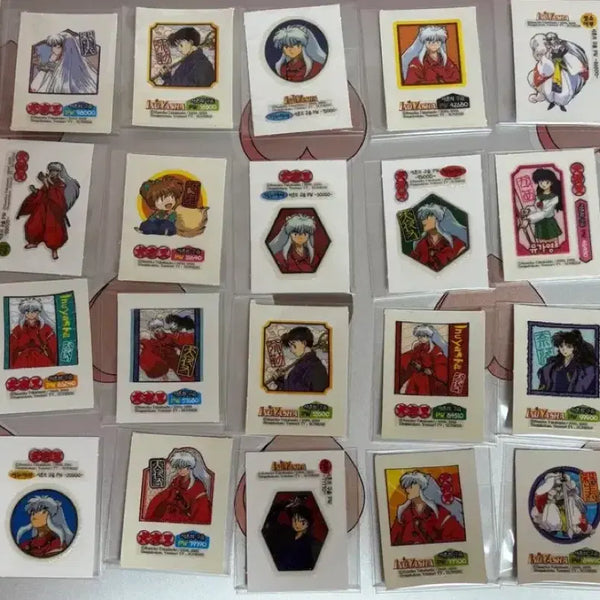 [BUNJANG] Inuyasha Set 1 & 2 Seal Stickers / (2페이지) 이누야샤 1탄,2탄 씰스티커 고전문구