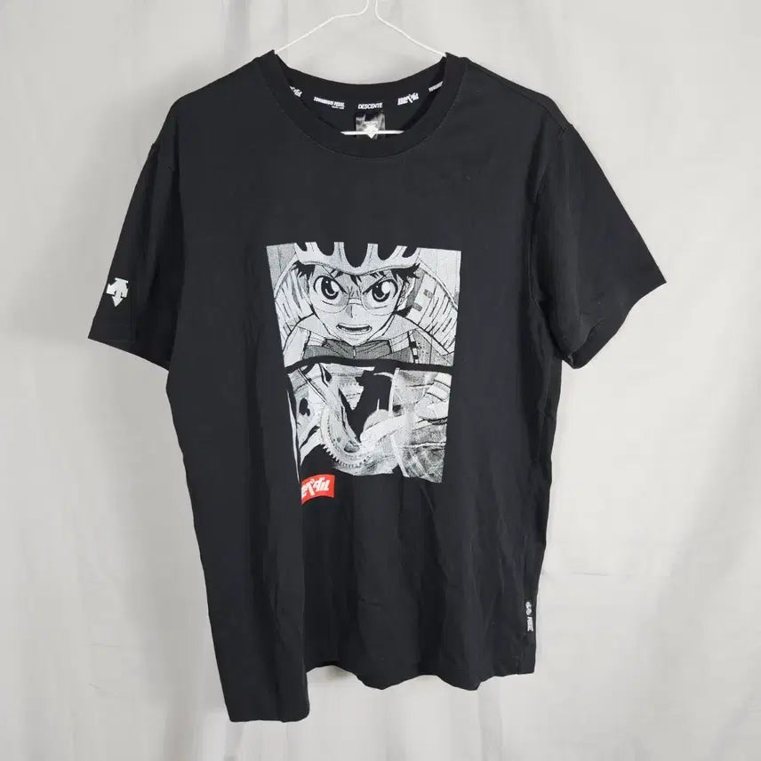 [BUNJANG] Descente Yowamushi Pedal Collaboration Short Sleeve T-shirt / 데상트 요와무시페달 겁쟁이페달 콜라보 반팔95