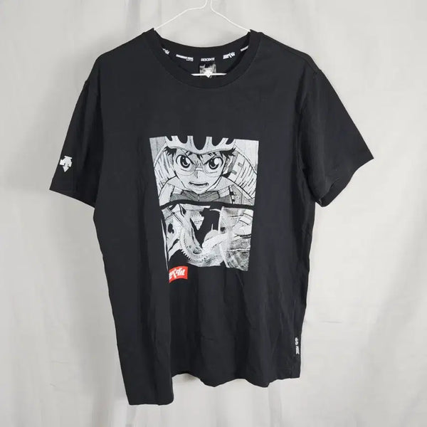 [BUNJANG] Descente Yowamushi Pedal Collaboration Short Sleeve T-shirt / 데상트 요와무시페달 겁쟁이페달 콜라보 반팔95