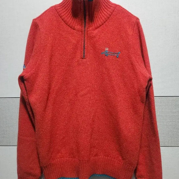[BUNJANG] Louis Castel Women's 100% Wool Half-Zip Knit 90 / 루이까스텔 여성 울100% 반집업 니트 90 골프니트
