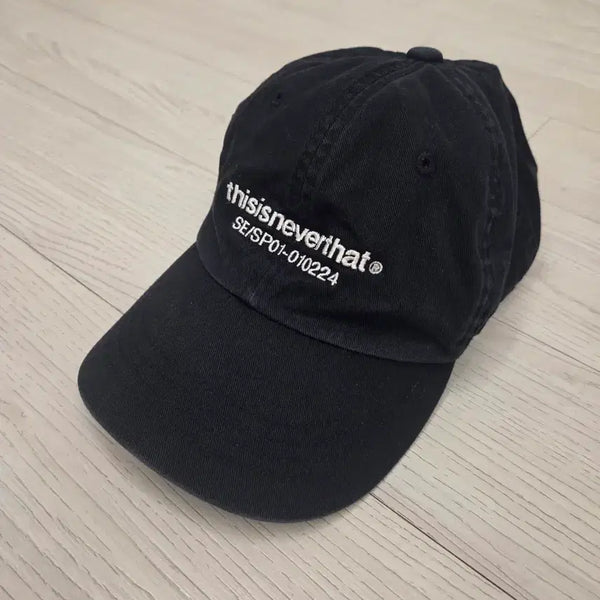 [BUNJANG] Thisisneverthat Cotton Logo Ball Cap Black / 디스이즈네버댓 볼캡 블랙 SE/SP01-010224