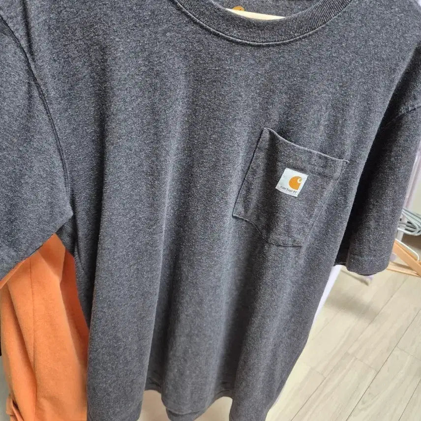 [BUNJANG] Carhartt Short Sleeve Polo Shirt Grey M (105) / 칼하트 반팔 카라티 그레이 m 105