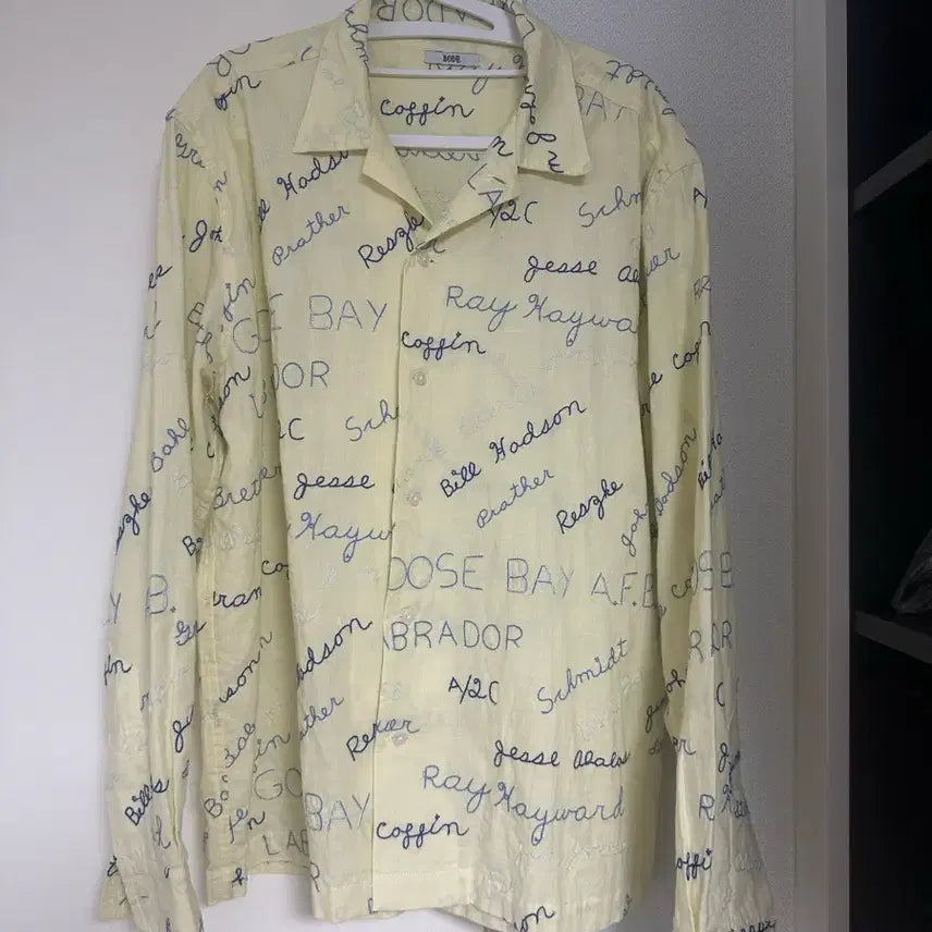 [BUNJANG] Body Embroidery Shirt L/XL / 보디 자수 셔츠 판매합니다(L/XL)
