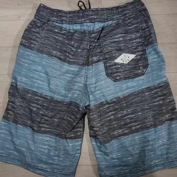 [BUNJANG] Beanpole Outdoor Men's Swim Trunks Blue/Black Stripe / 빈폴 아웃도어(남32-35)수영복 블루/블랙 스트라이프