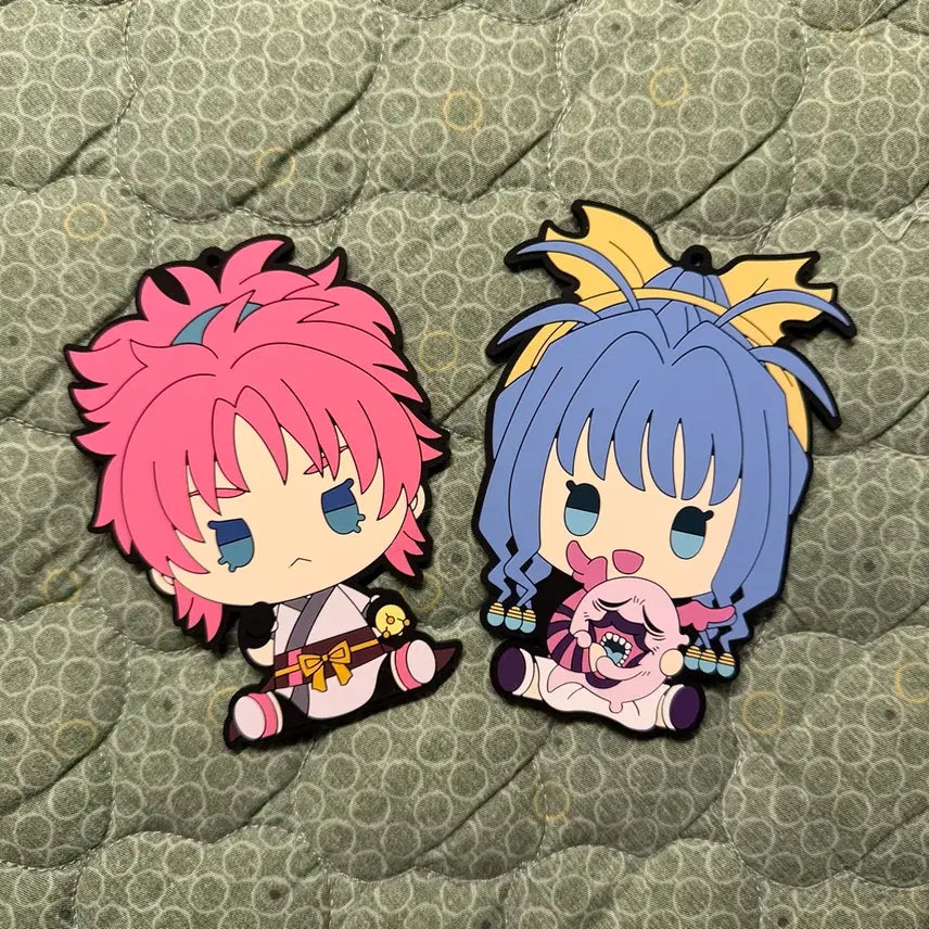 [BUNJANG] Hunter x Hunter Ichiban Kuji F Prize Rubber Coaster Machi & Neon Bundle Set / 헌터X헌터 제일복권 이치방쿠지 F상 러버코스터 마치&레온 일괄