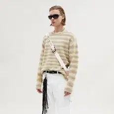 [BUNJANG] Andersson Bell Brushed Alpaca Stripe Sweater - L / 앤더슨벨 브러쉬드 알파카 스트라이프 스웨터 L