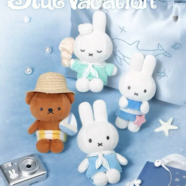 [BUNJANG] Miffy Island Holiday Blue Vacation Plush Keychain / <예약구매>미피 아일랜드 할리데이 블루베케이션 인형 키링