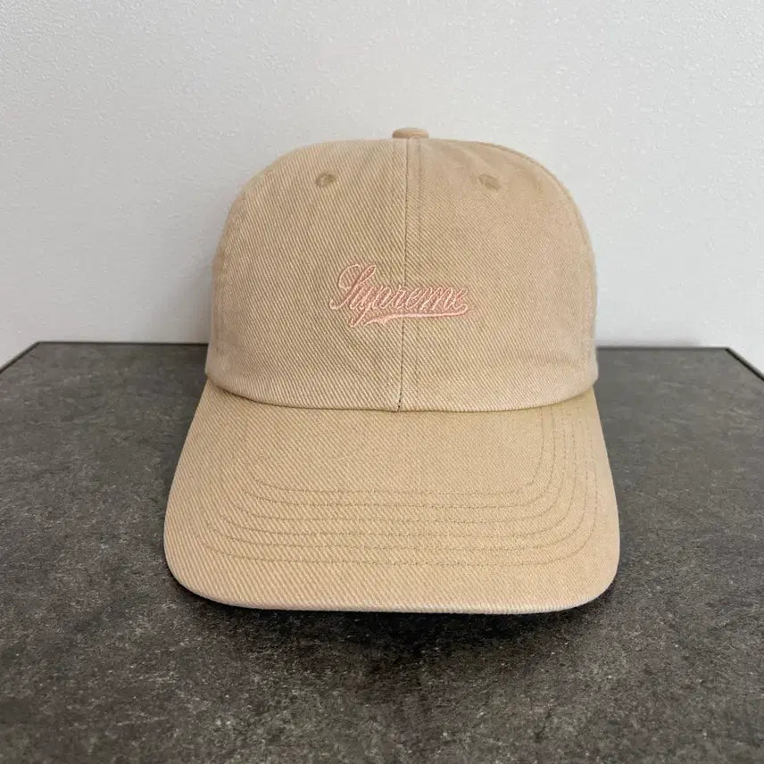 [BUNJANG] Supreme 22SS Washed Twill 6-Panel Cap Hat Tan Green One Size / 슈프림 6패널 볼캡 모자 22SS 워시드 트윌 탄 그린 (One Size)