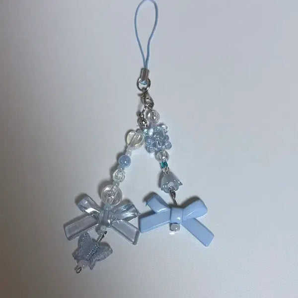 [BUNJANG] Handmade Sky Beaded Keychain / 하늘 비즈키링