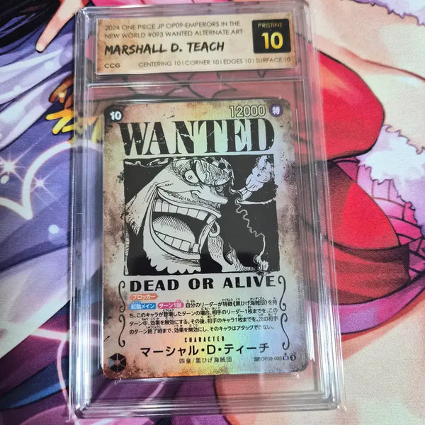 [BUNJANG] One Piece Card Game Frenzy Teach Wanted Poster / 원피스 카드 CCG 프리스틴 티치 수배서 판매합니당~