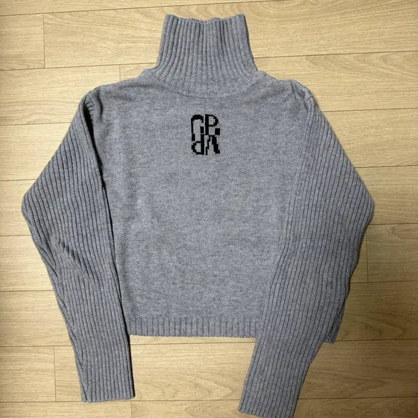 [BUNJANG] Grove Turtleneck Knit Gray / 그로브 목폴라 니트 그레이