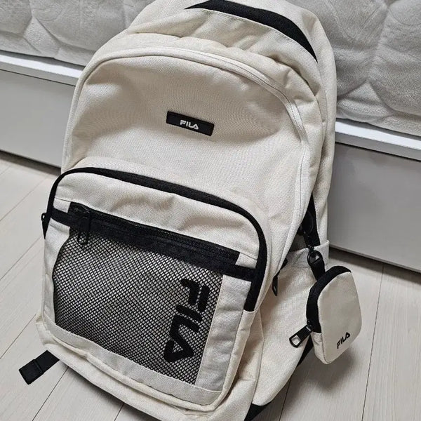 [BUNJANG] Fila Backpack Beige / 휠라 백팩 베이지