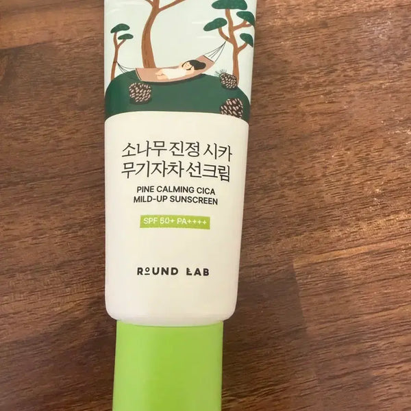 [BUNJANG] Round Lab Pine Calming Cica Inorganic Sunscreen SPF50+ / 라운드랩 소나무 진정 시카 무기자차 선크림 SPF50+