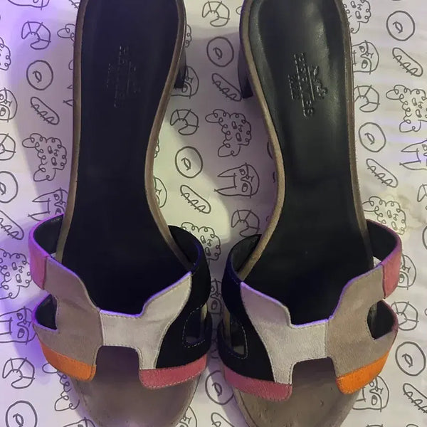 [BUNJANG] Hermes Oasis Sandals Multicolor Size 37 / 최종가가격조정x*정품*에르메스 오아시스 샌들 멀티컬러 37
