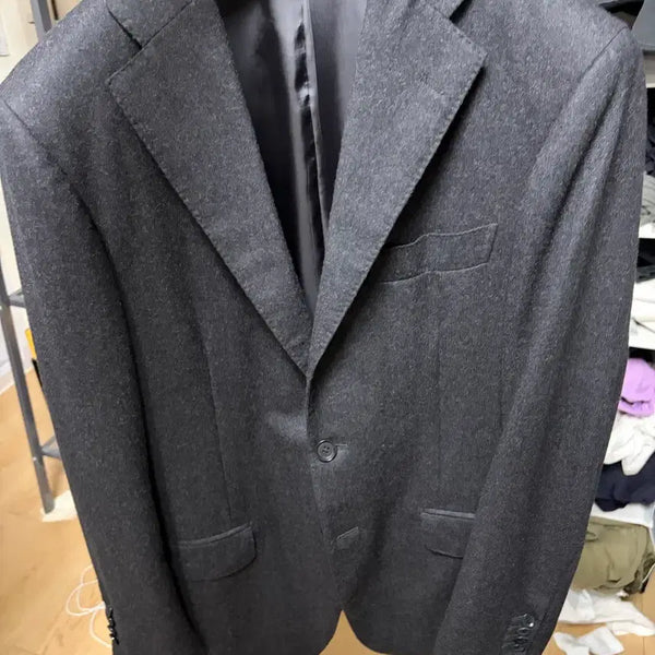 [BUNJANG] Ring Jacket Charcoal Grey Suit (Size 46) / 링자켓 차콜그레이 46 수트