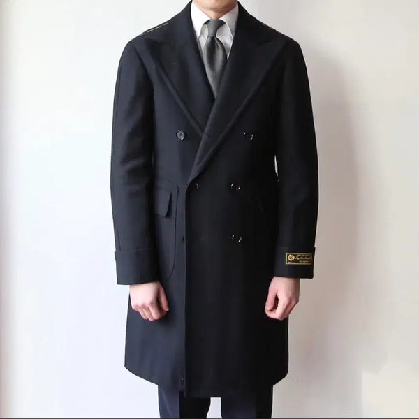 [BUNJANG] Ring Jacket Navy Polo Coat (Maestro 206 Pattern, Loro Piana Wool) / 링자켓 안드레아서울 네이비 폴로코트(46 / 로로피아나 울 / 마에스터 206패턴)